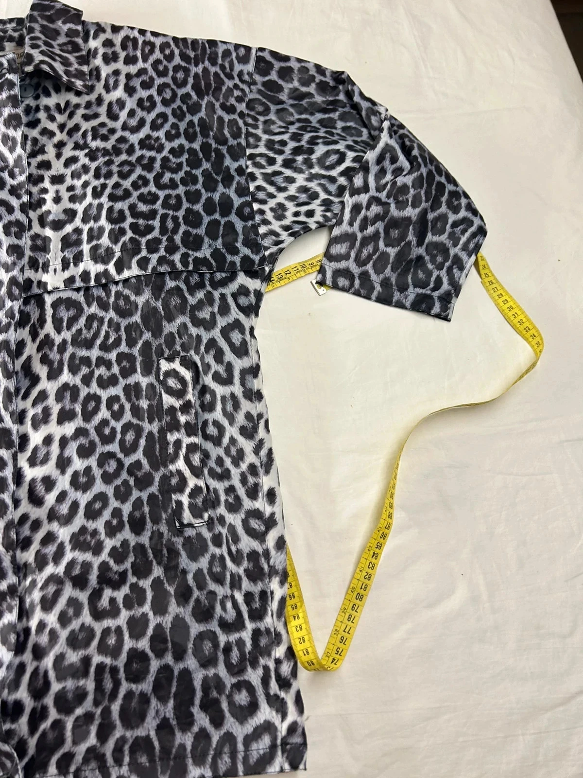 Shirt met luipaardprint in wit en zwart Cana Sport Paris maat 40 – photo 3